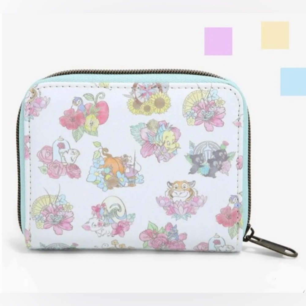 New! SOLDOUT Loungefly Disney Sidekicks Mini Zip Wallet - Picture 2 of 3